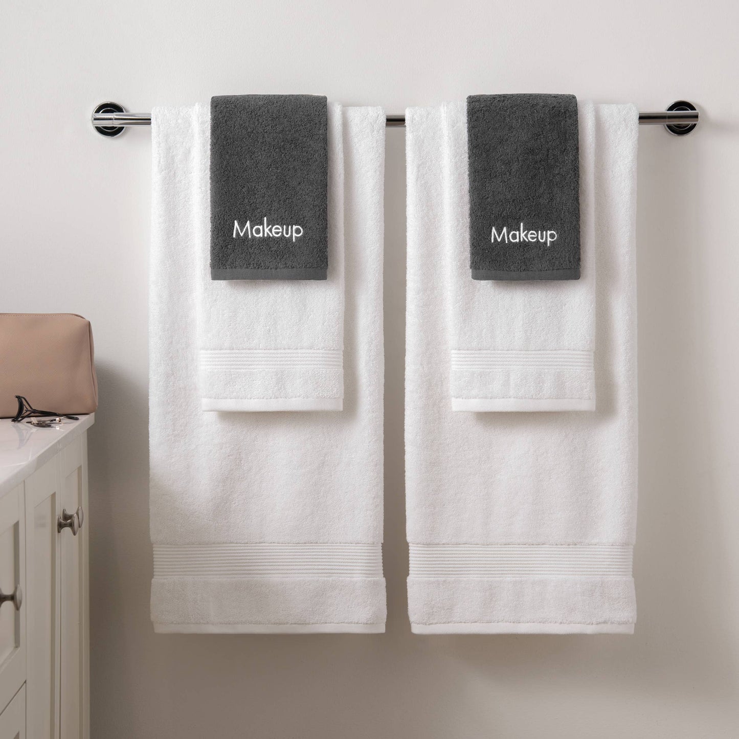 Arkwright Home - 6 Pack of Makeup Remover Towels: Black