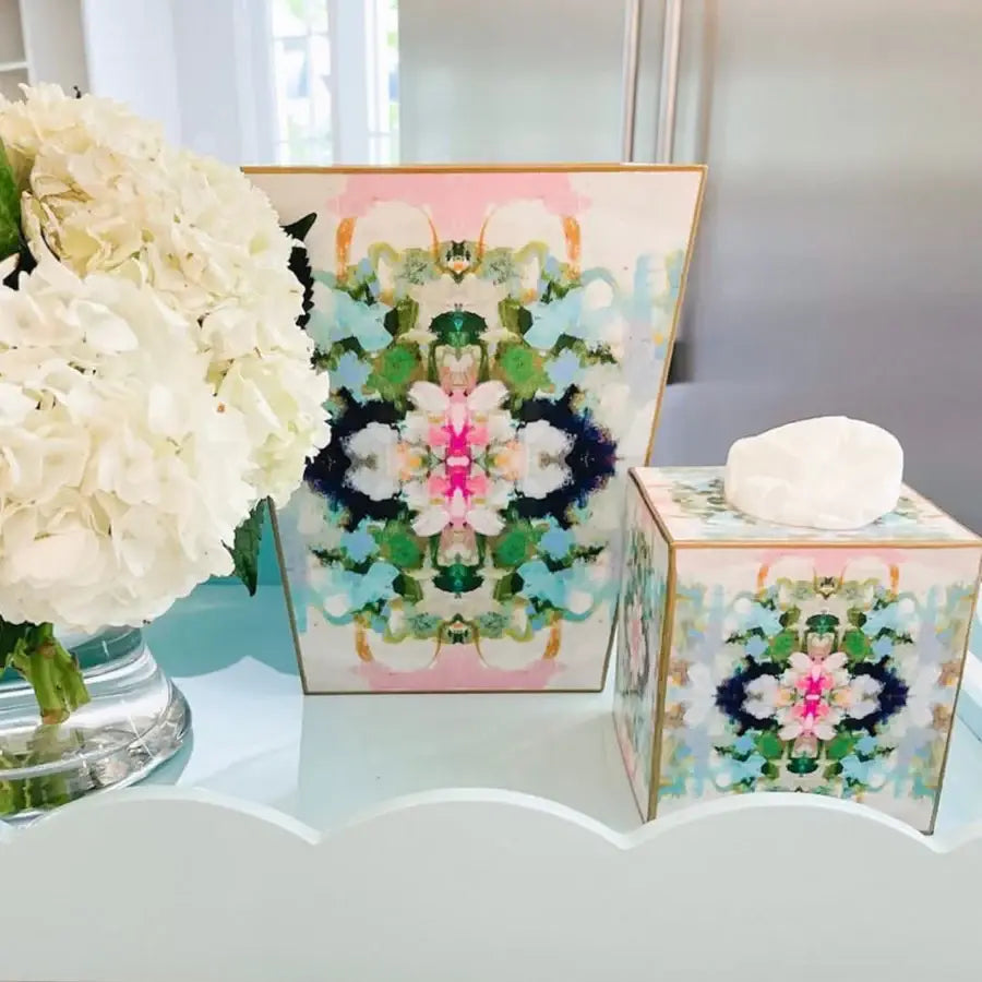 Marye-Kelley - Laura Park Nantucket Bloom Tissue Box Cover: Paper Mache