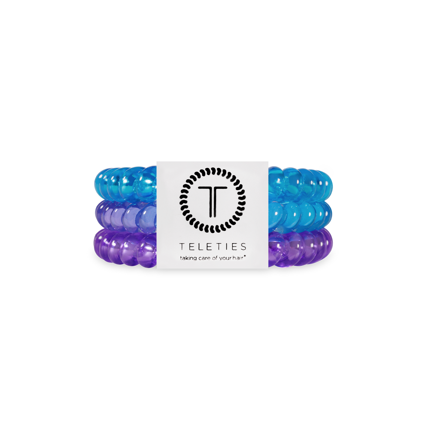 TELETIES - Spiral Hair Coils | Small | Miami Vice