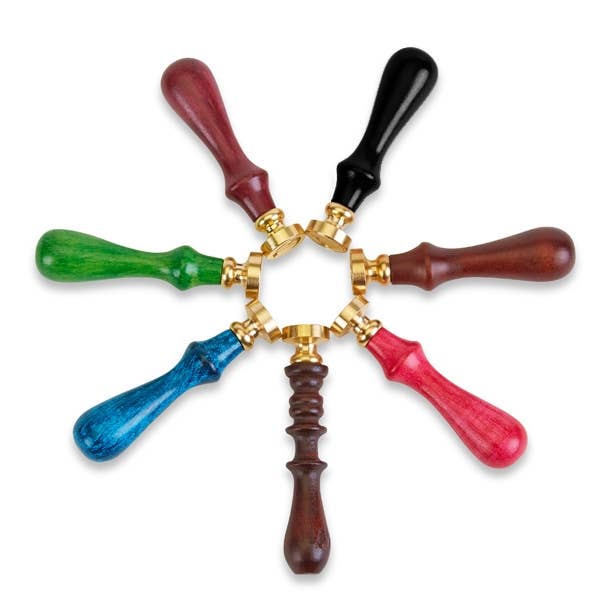 Freund Mayer & Co. - Classic Wood Handles for Wax Seal Stamps  - multi- colors: Rosewood