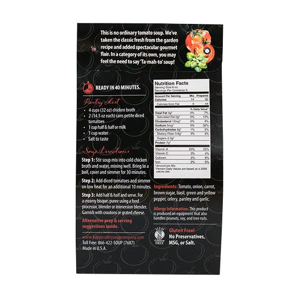 Happy Valley Soup Company - Tomato Basil Bisque