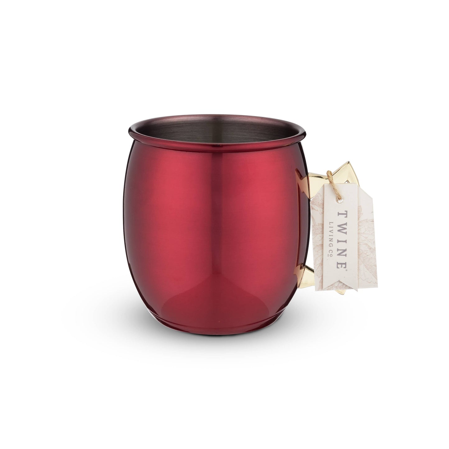 Twine - Red & Gold-Plated Stainless Steel Moscow Mule Mug