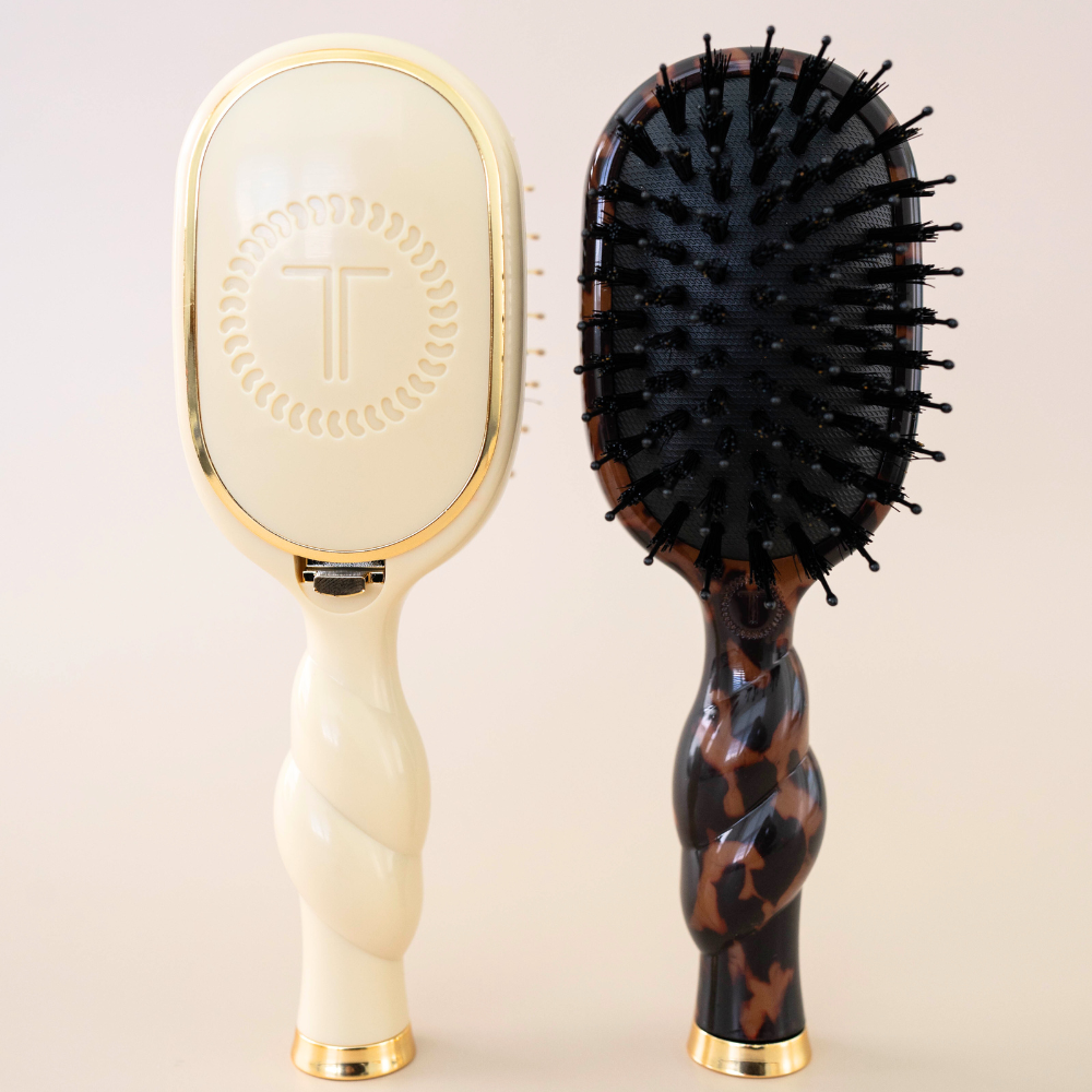 TELETIES - Mini Boar Brush | Tortoise