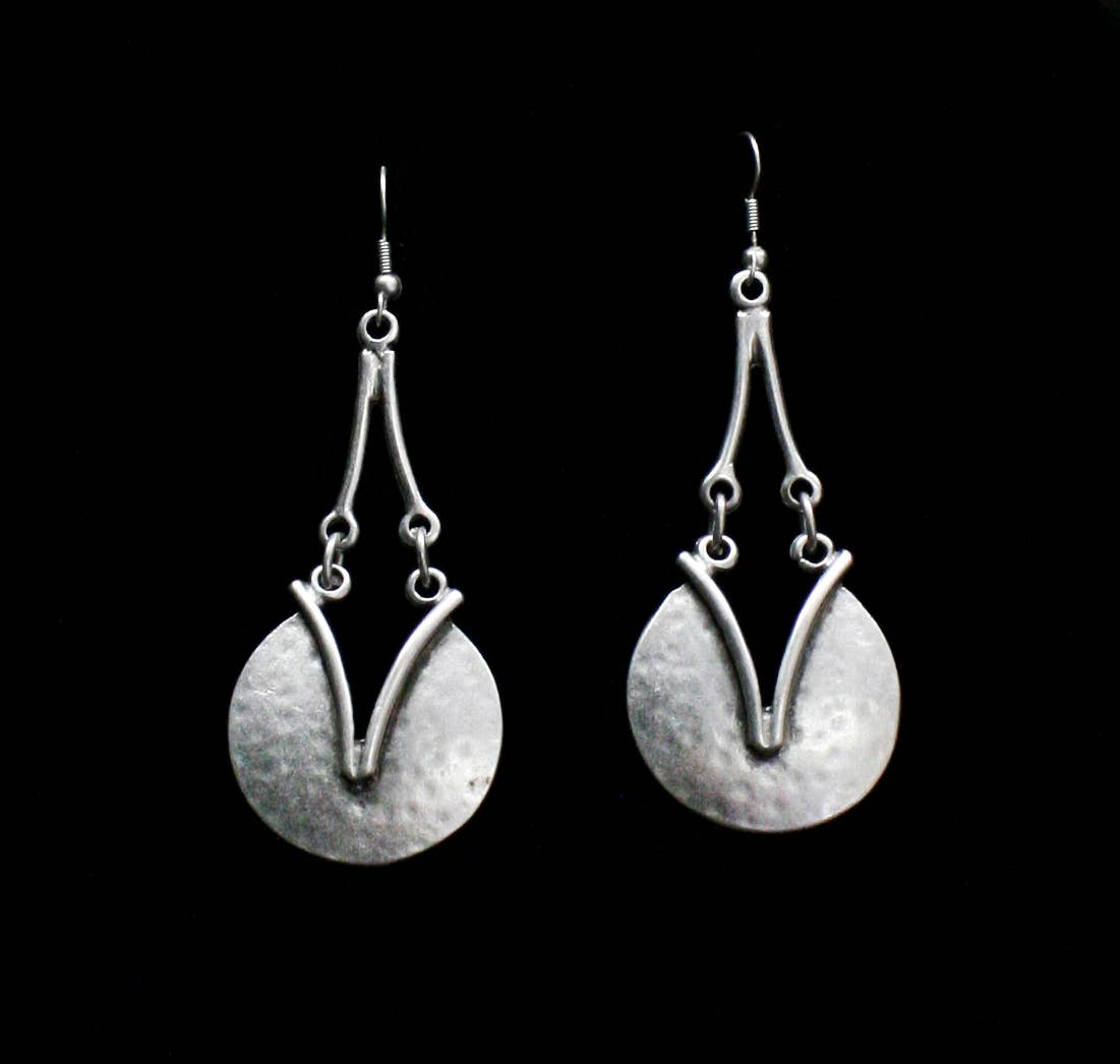 Chanour - Handmade Pewter Earrings - KU40