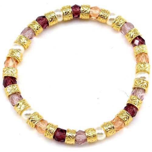 Alice Sturzinger LLC - Linda Murano Glass Stretch Bracelet: Black