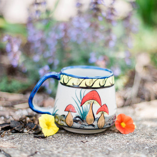 Lucia's Imports - Mushroom Mug