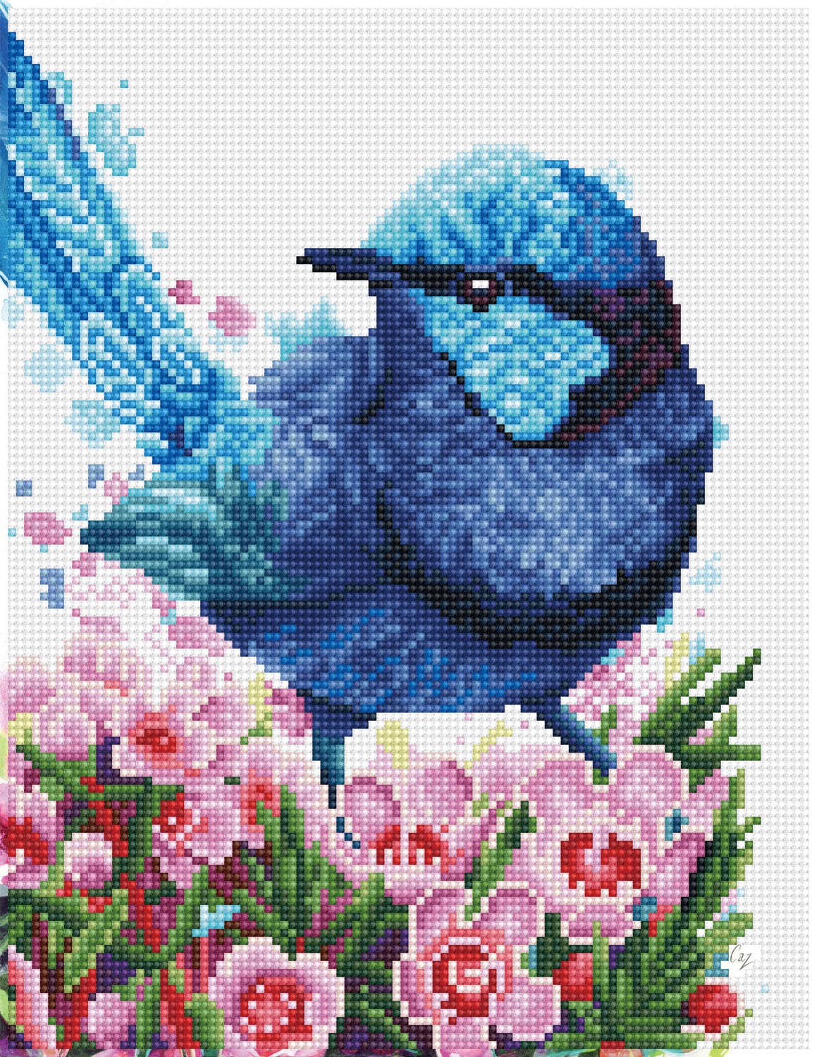 DIAMOND DOTZ® - Splendid Fairy Wren (Square)