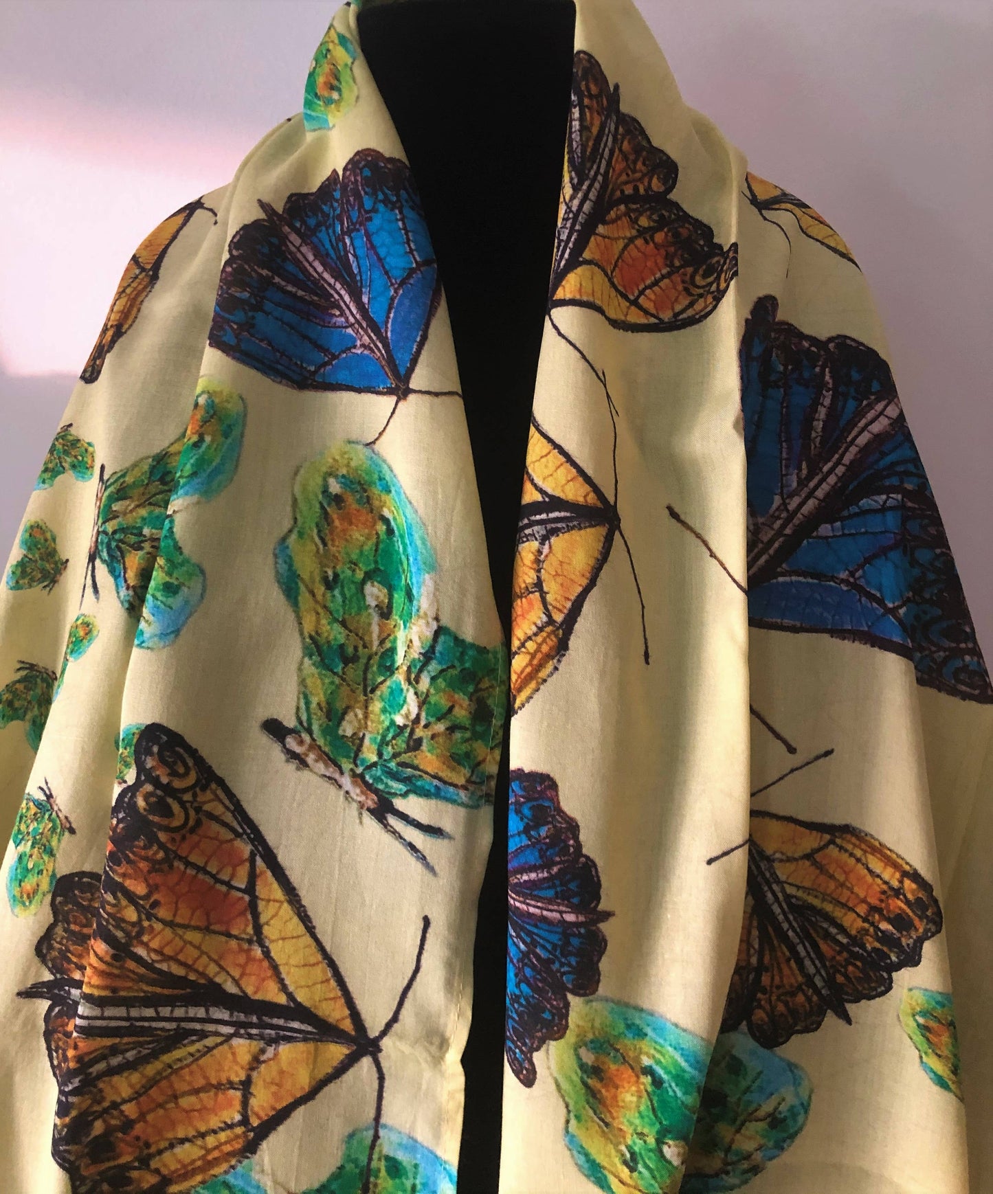NINA J - Butterfly Creation Cotton Scarf