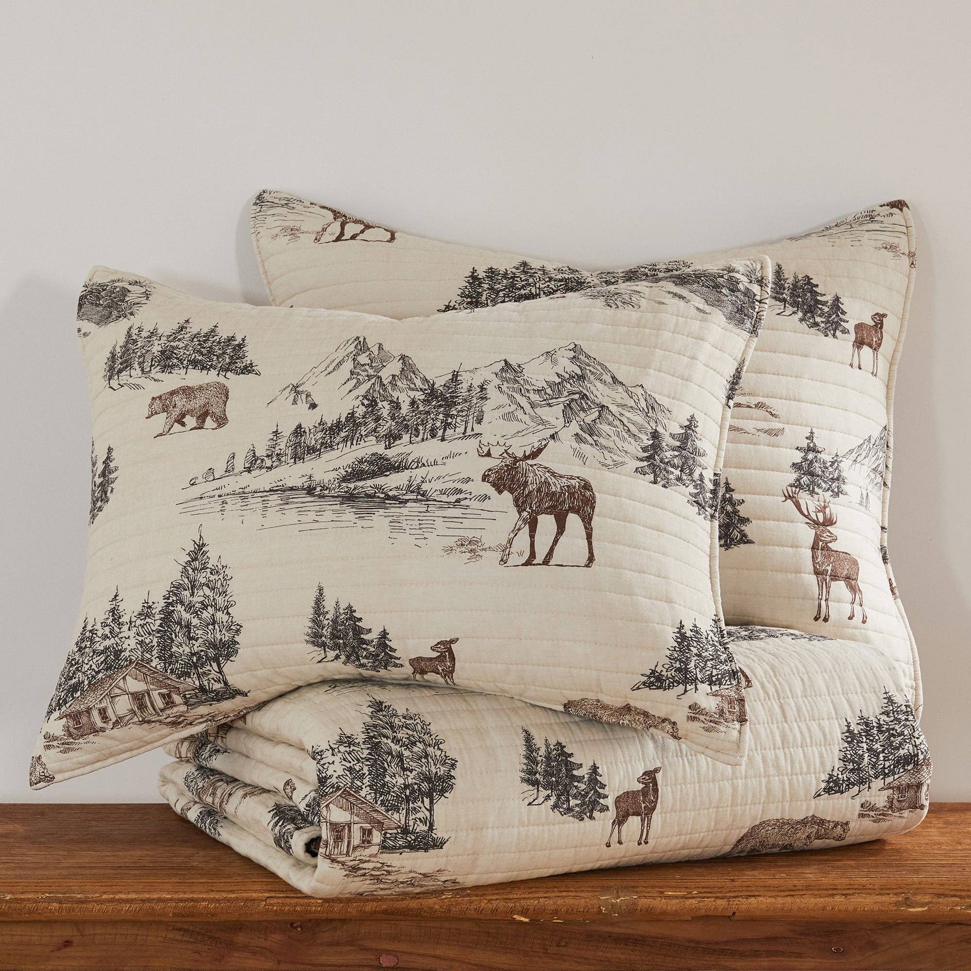 Levtex Home Lodge Toile Quilt - Thumbnail 5