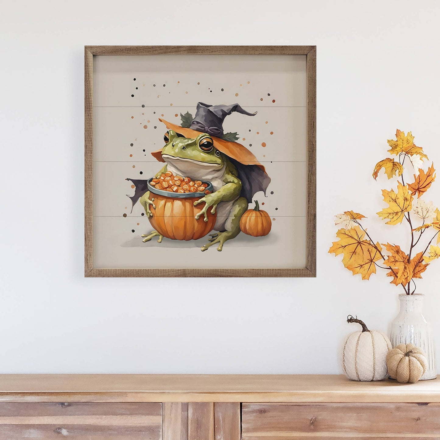 Kendrick Home - Trick Or Treat Toad: 8 x 8 x 1.5