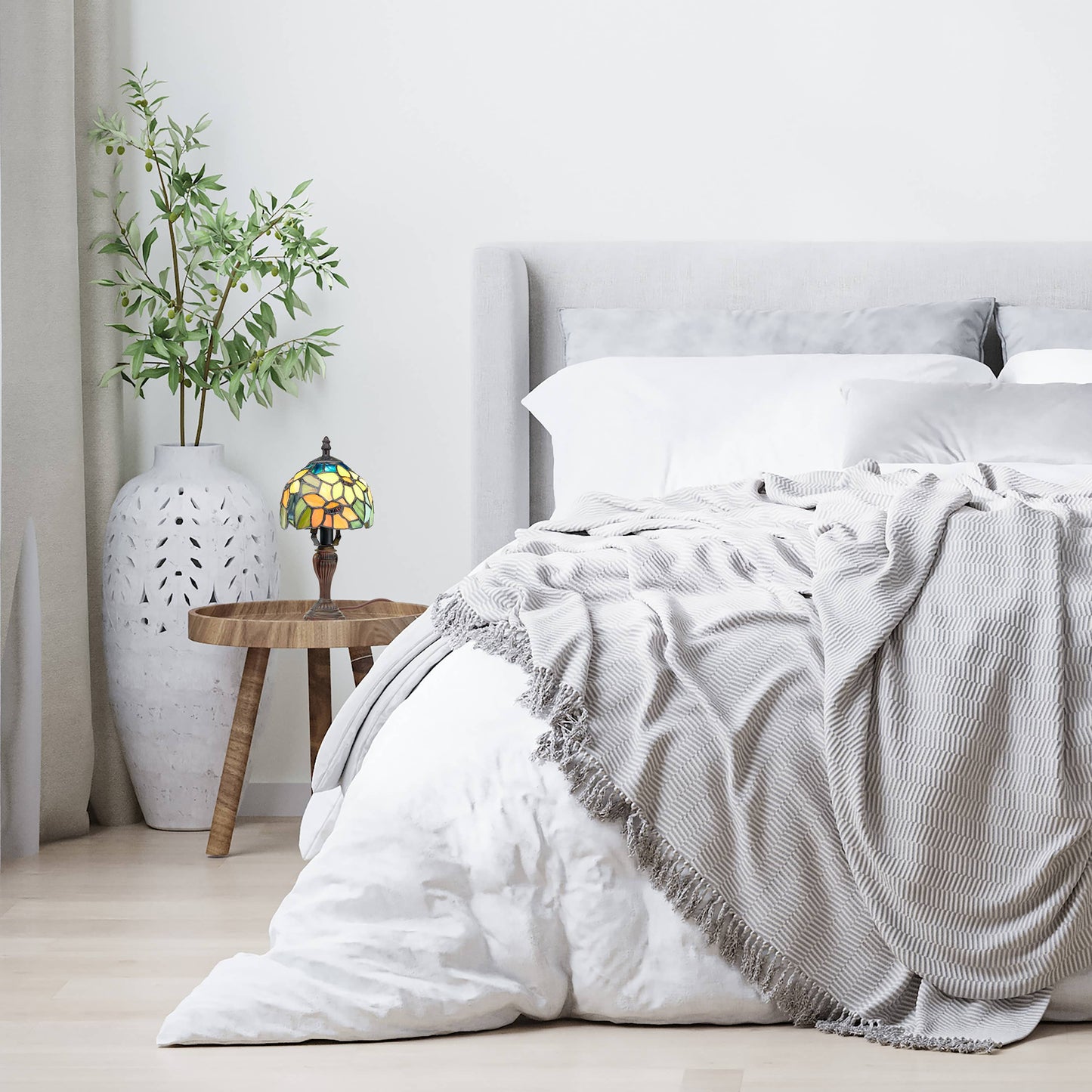 River of Goods - 12"H Sunflower Blossoms Candlestick Accent Lamp