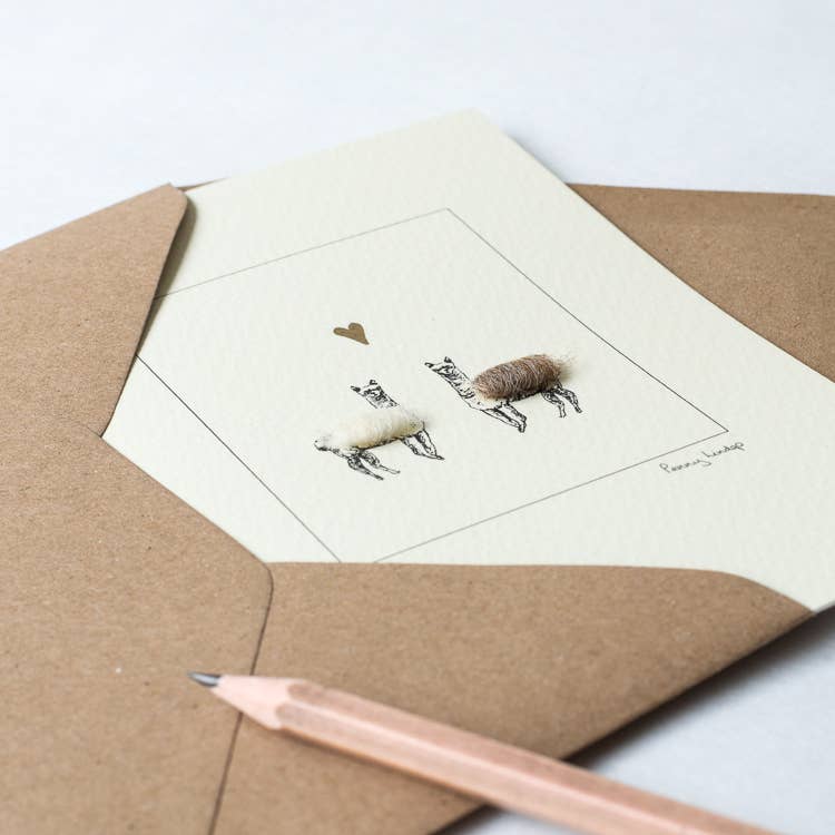 Papersheep UK - Alpacas in Love Card | Anniversary Card | Wedding Card | 3D