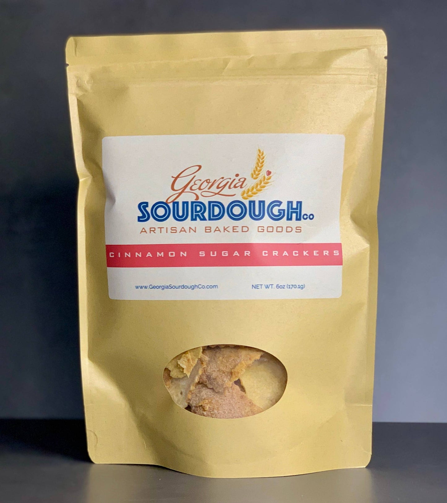 Georgia Sourdough Co. - Cinnamon Sugar Crackers: 6 oz.