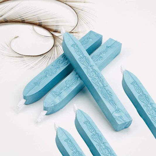 Freund Mayer & Co. - Sealing Wax Sticks with wick by color Bulk- 25+ colors- 12's: Light Blue