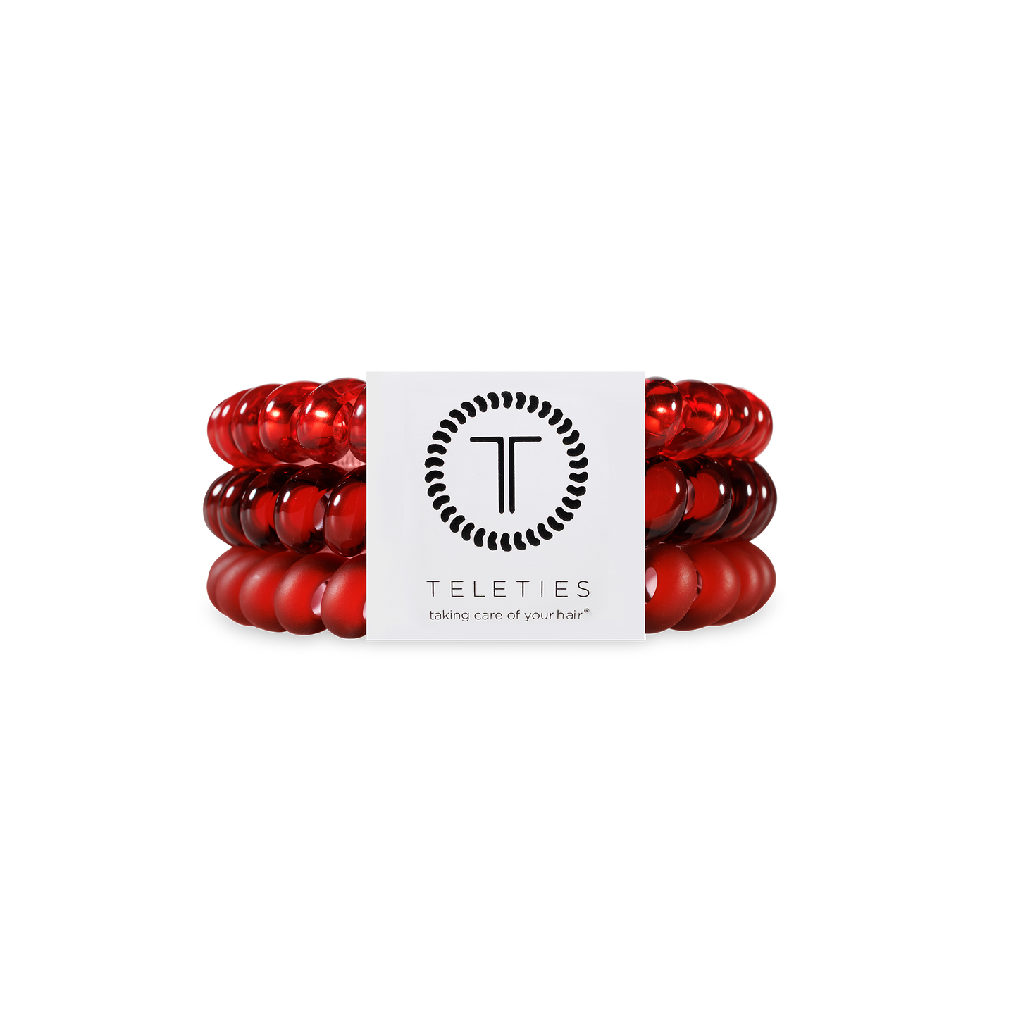 TELETIES - Spiral Hair Coils | Small | Red Carpet Ready Hair Ties