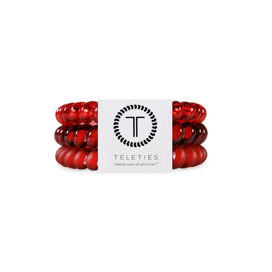 TELETIES - Spiral Hair Coils | Small | Red Carpet Ready Hair Ties