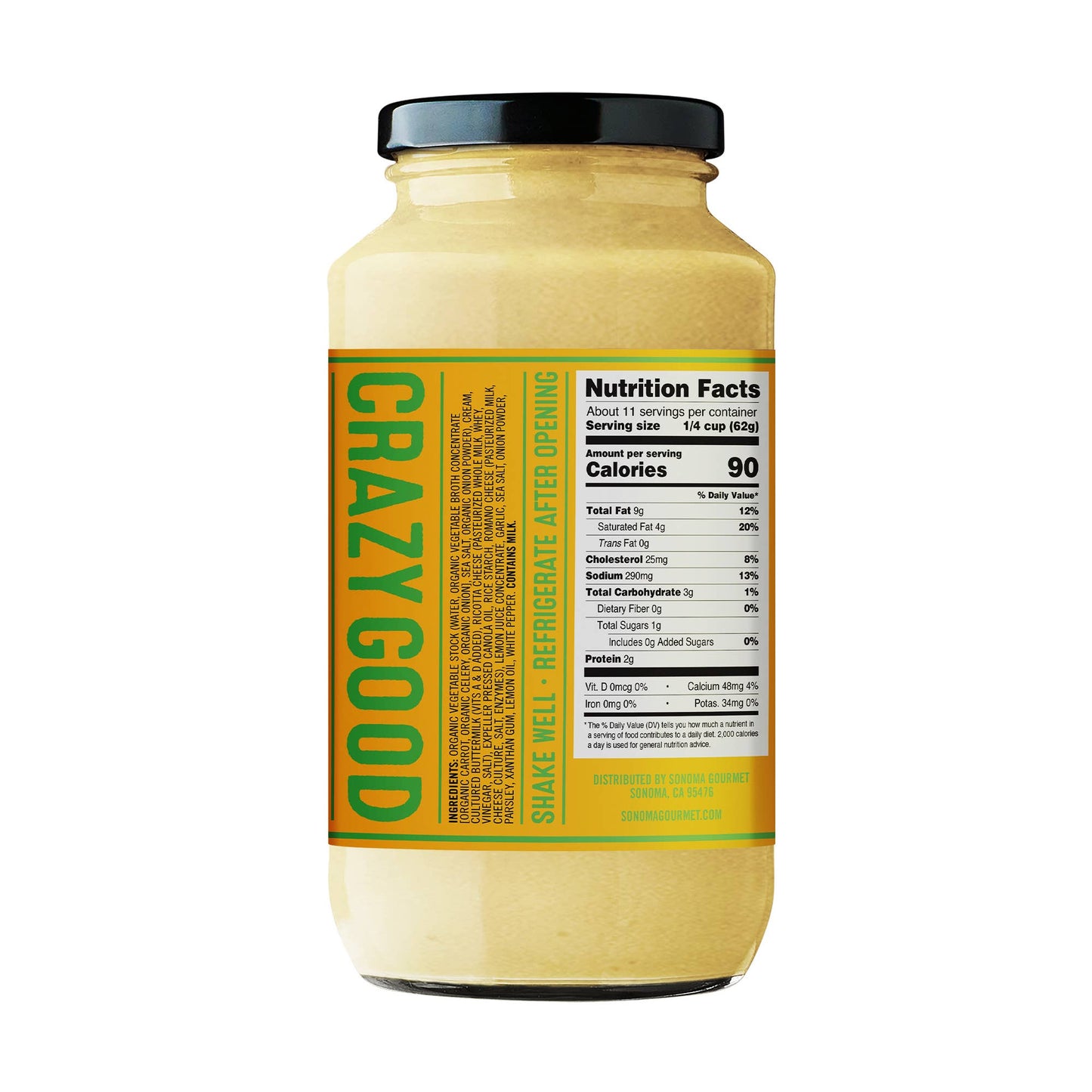Sonoma Gourmet - Lemon & Herb Ricotta Pasta Sauce: 24.5oz