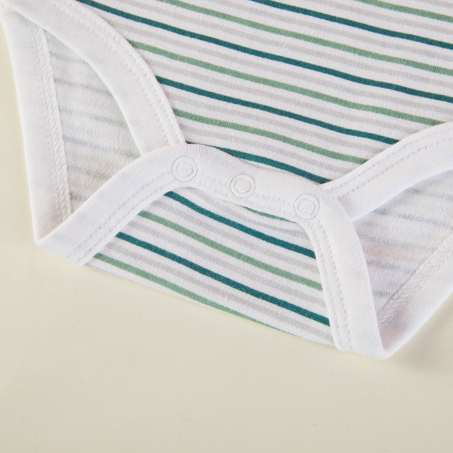 Lollipop Dreams - Pack of 3 Baby Boys Dinosaur Pattern Bodysuits Short Sleeve: 6-9M