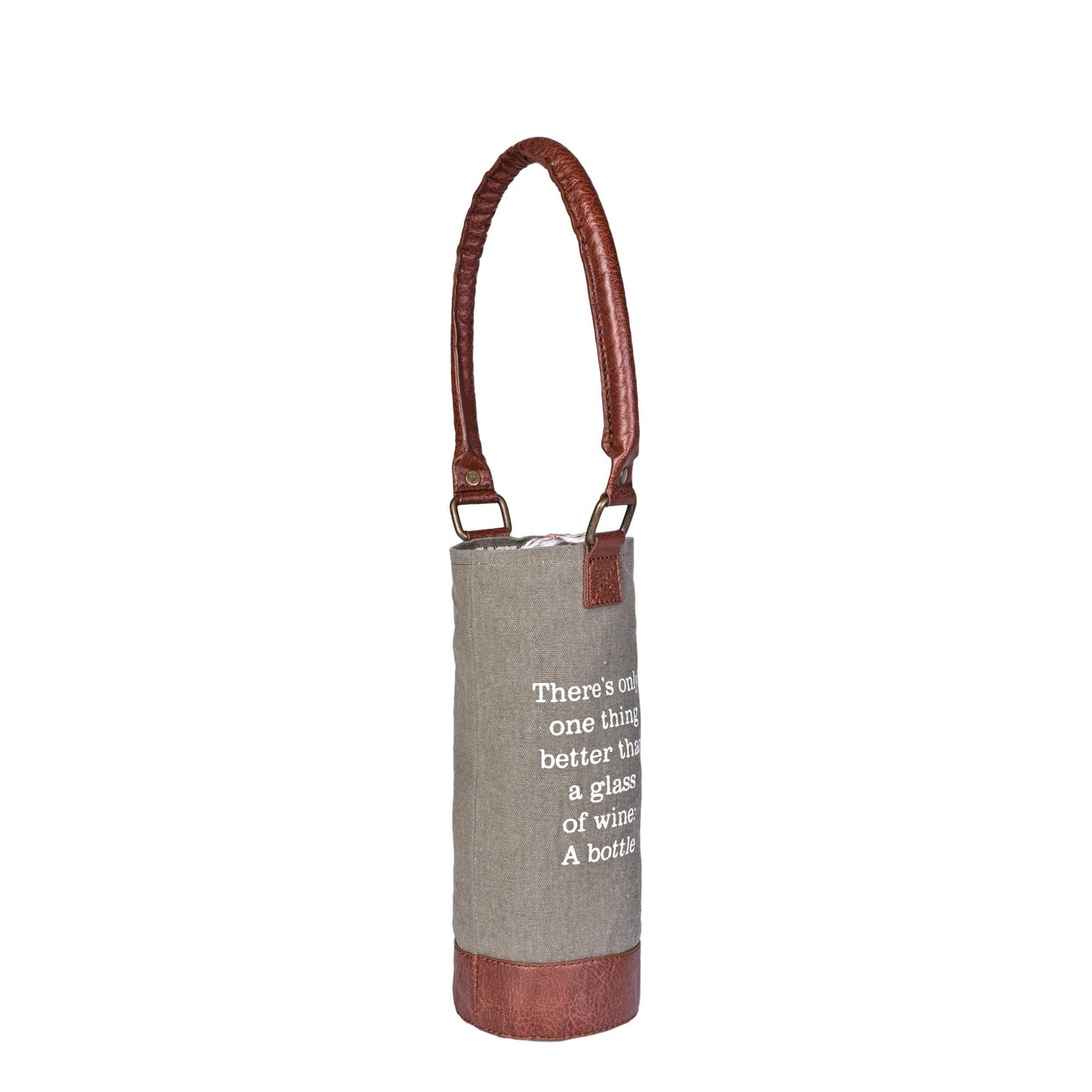 Mona B. - Up-Cycled Canvas A Bottle of Wine Tote
