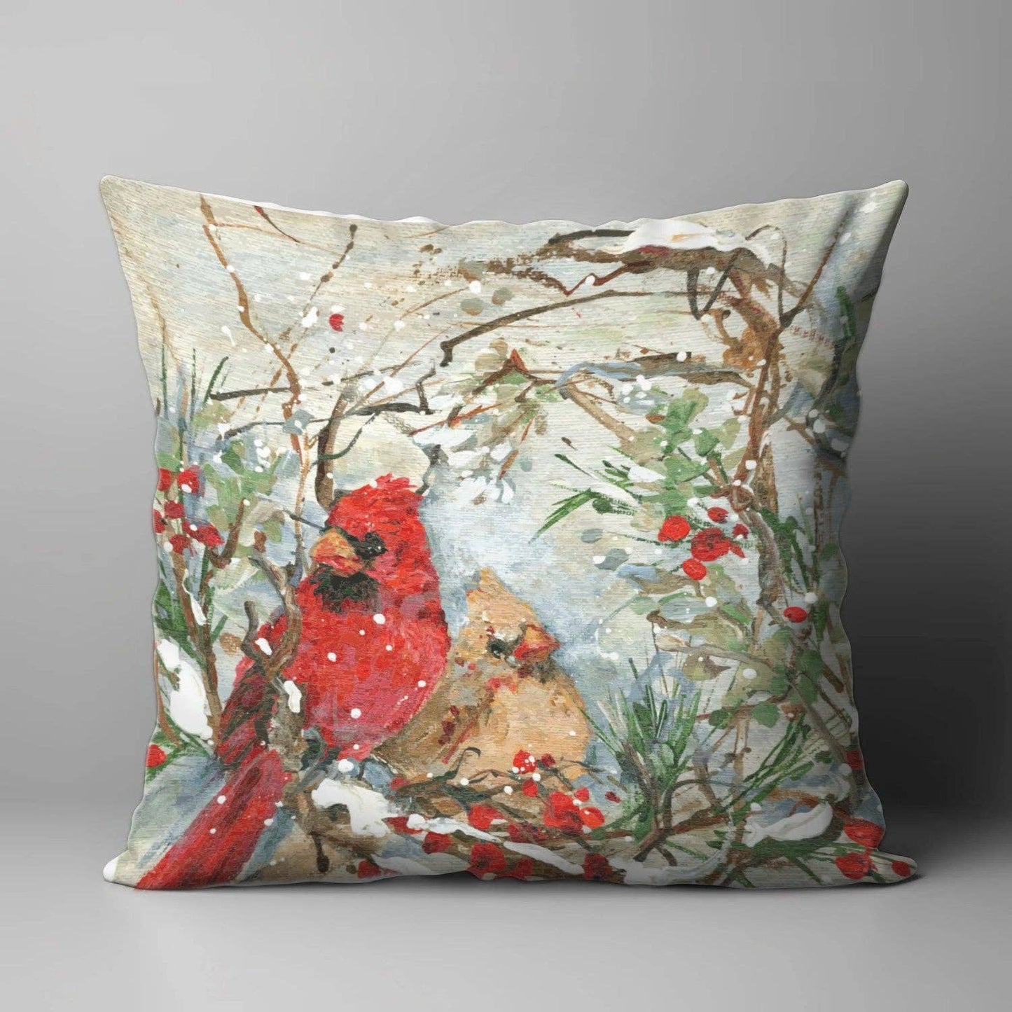 LuckyBird Apparel and Home - ROZIE'S WINTER PAIR PILLOW: 22"