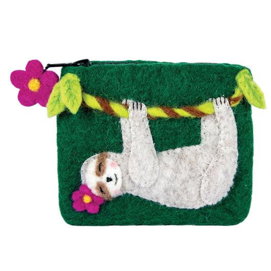 dZi Handmade - Swingin’ Sloth Coinpurse