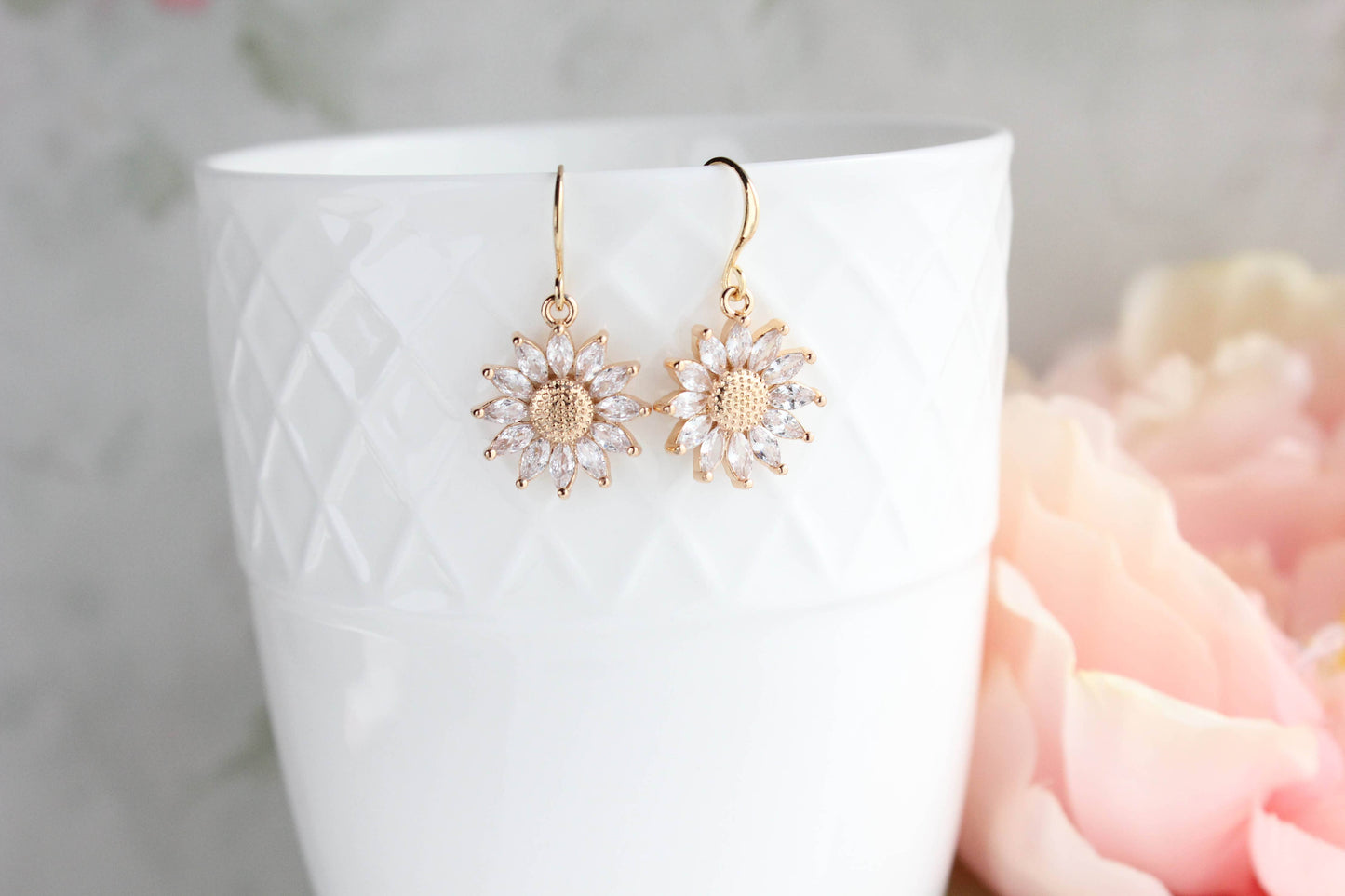 A Pocket of Posies - Sunflower Earring | Sparkling Glass Earrings