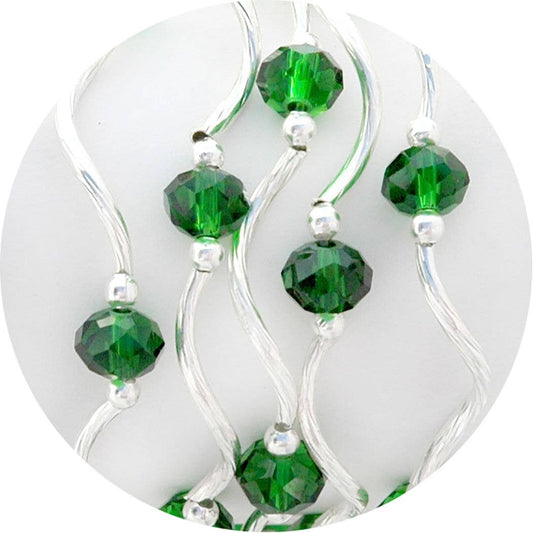 My Fun Colors - Fashion Stretch Bracelets Select from 91 Color Styles: Forest Green and Emerald