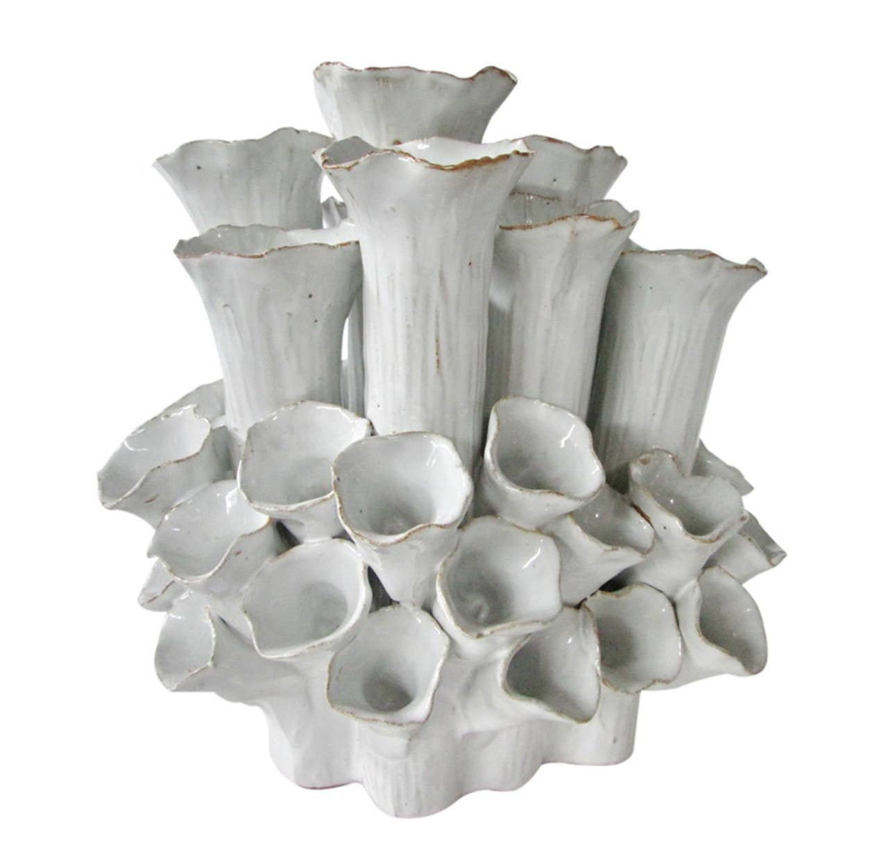 Continental Home - Sea Flowers White Vase V113