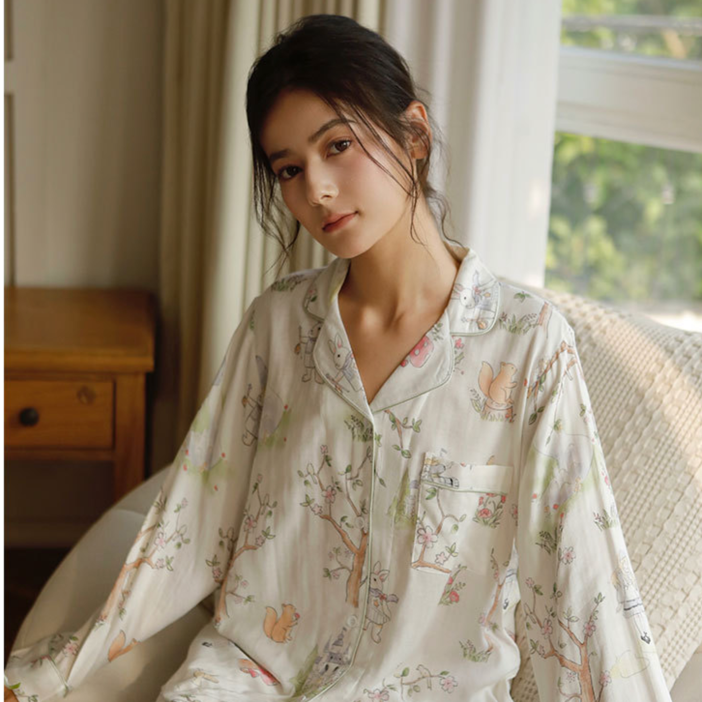 DrifWoo - Spring Breeze Pajama Set – Soft, Breathable & Relaxed Fit: M