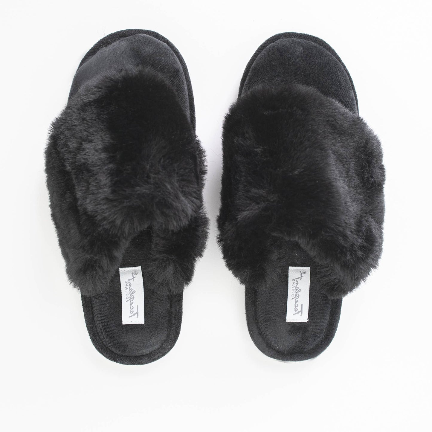 Faceplant Dreams - Faceplant Furry Slippers: Ivory / Medium