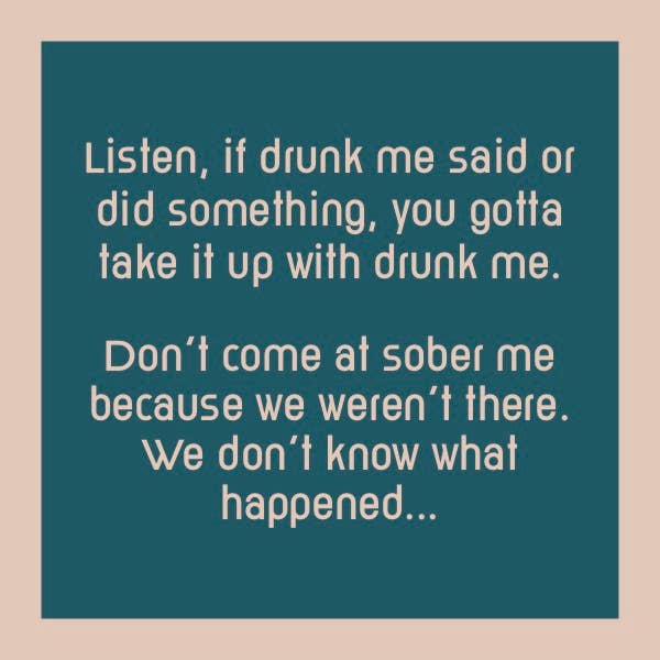 Drinks on Me - COASTER Drunk Me | Funny Home Gift | Home Bar Decor