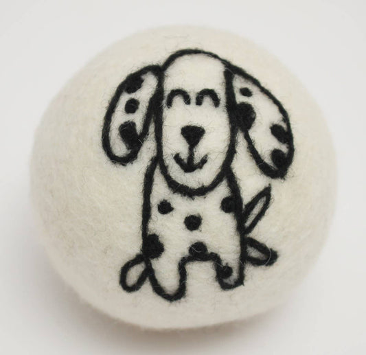 Ethical Global - Dogs: Eco Wool Dryer Balls Fair-Trade: Spotted Dog