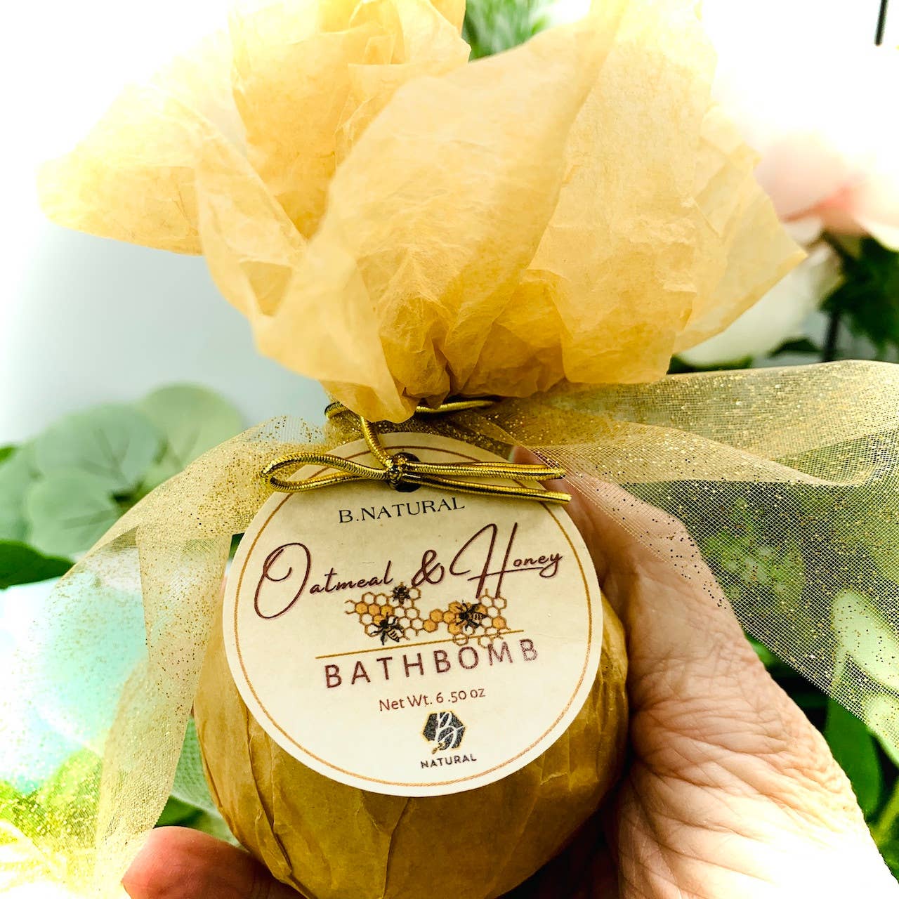 B.NATURAL - Bath Bomb| Oatmeal & Honey