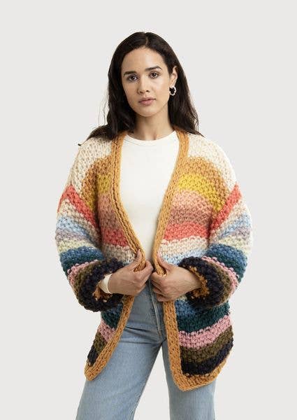 SAACHI - Rainbow Knitted Cardigan