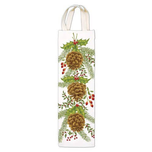 Alice's Cottage - Wine Caddy 25-327 Holiday Pinecones