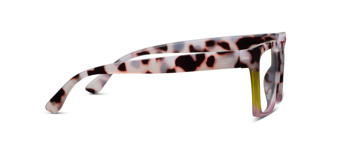 Peepers - Birdie (Blue Light): Blonde Tortoise Colorblock / Reading / 2.25