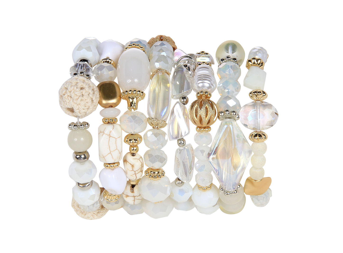 Kaleidoscope Accessories - 1/2 Stax Assortment Refill Bracelets - 16 Pieces: Purple