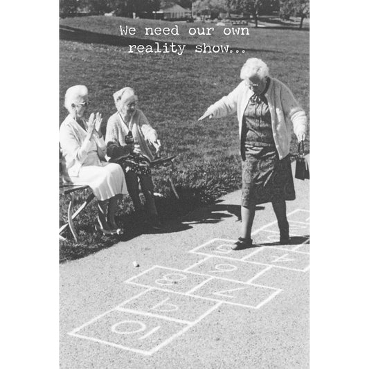 Primitives by Kathy - Reality Show Greeting Card