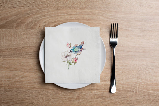 Altoonastore - Brid Floral Cocktail Napkin