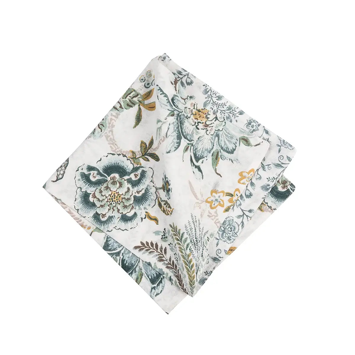 C&F Home - Braganza Teal Floral Napkin