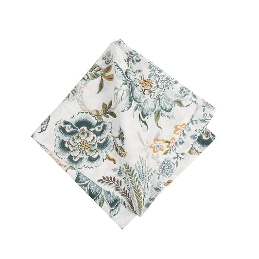 C&F Home - Braganza Teal Floral Napkin