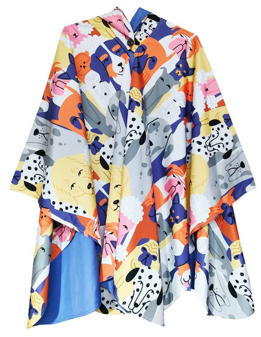 Winding River - Very Peri Rain Cape - Dogs Collection
