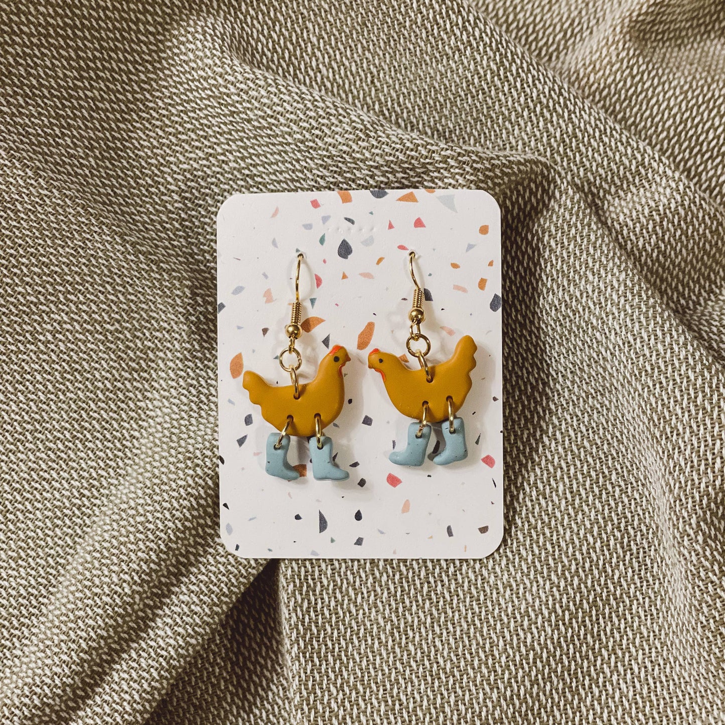 Sydni Carlson Art - Assorted Pack: Chickens with Boots Earrings