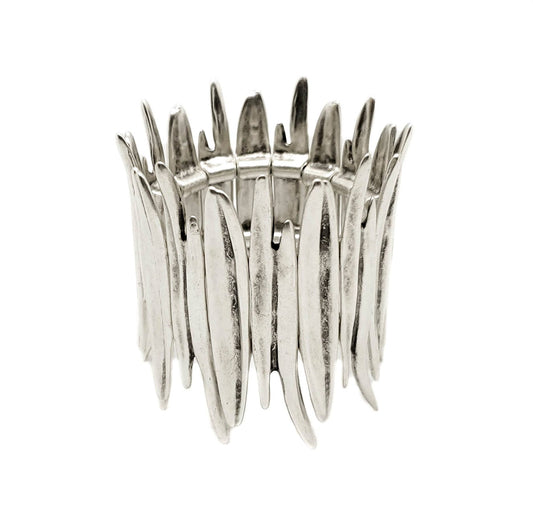 Chanour - Handmade Fire Pewter Bracelet - 2549