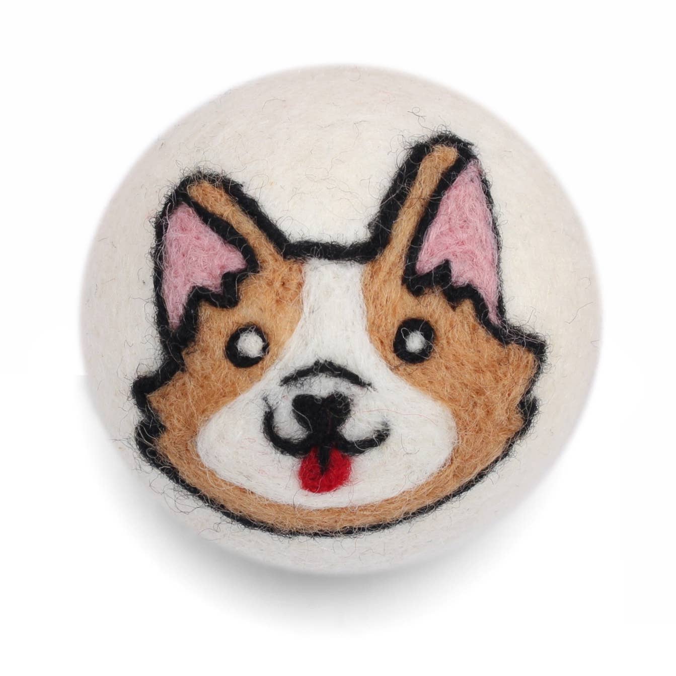 Ethical Global - Dogs: Eco Wool Dryer Balls Fair Trade: Brown Dog