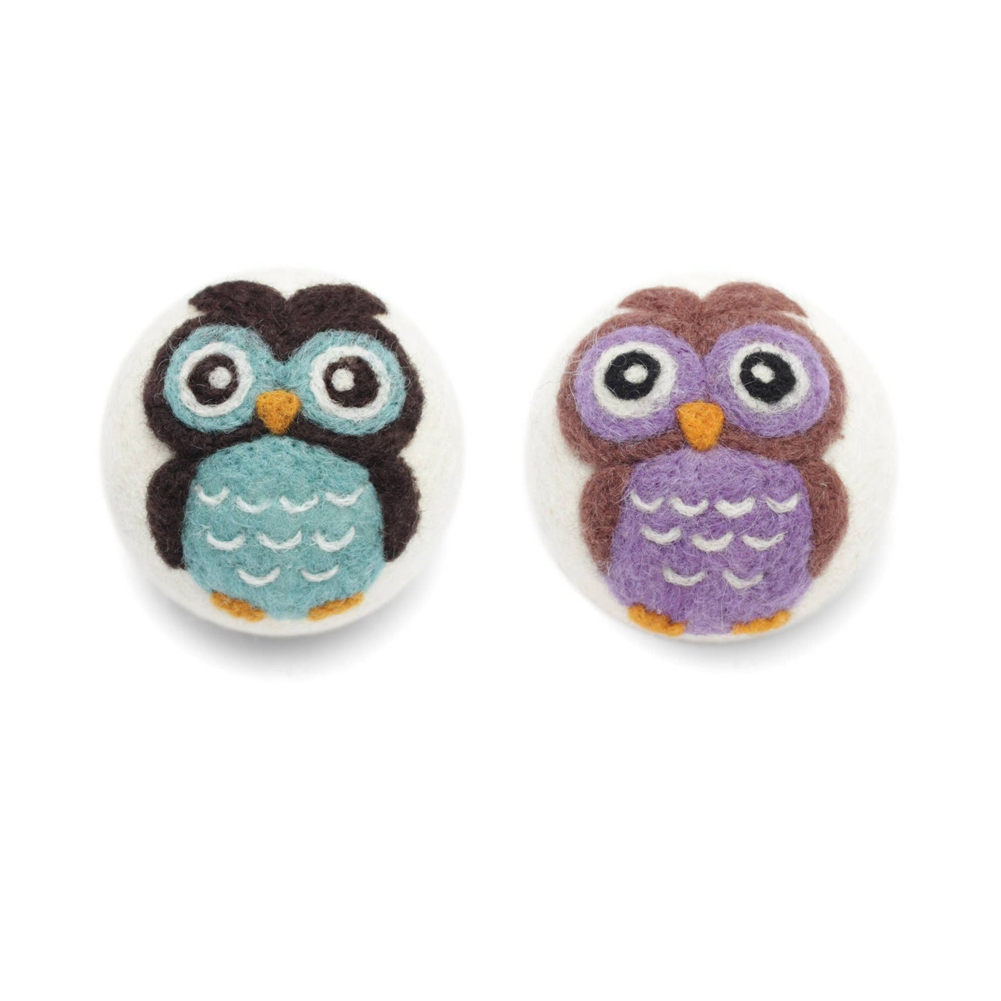 Ethical Global - Owls: Eco Wool Dryer Balls Fair Trade : Blue Owl