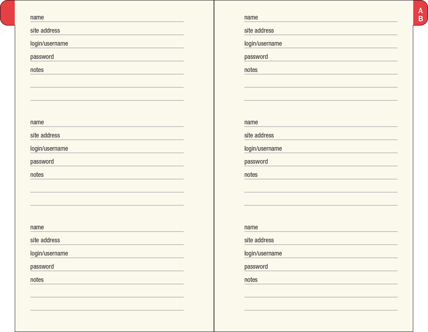 Peter Pauper Press - Mushrooms Internet Address & Password Logbook