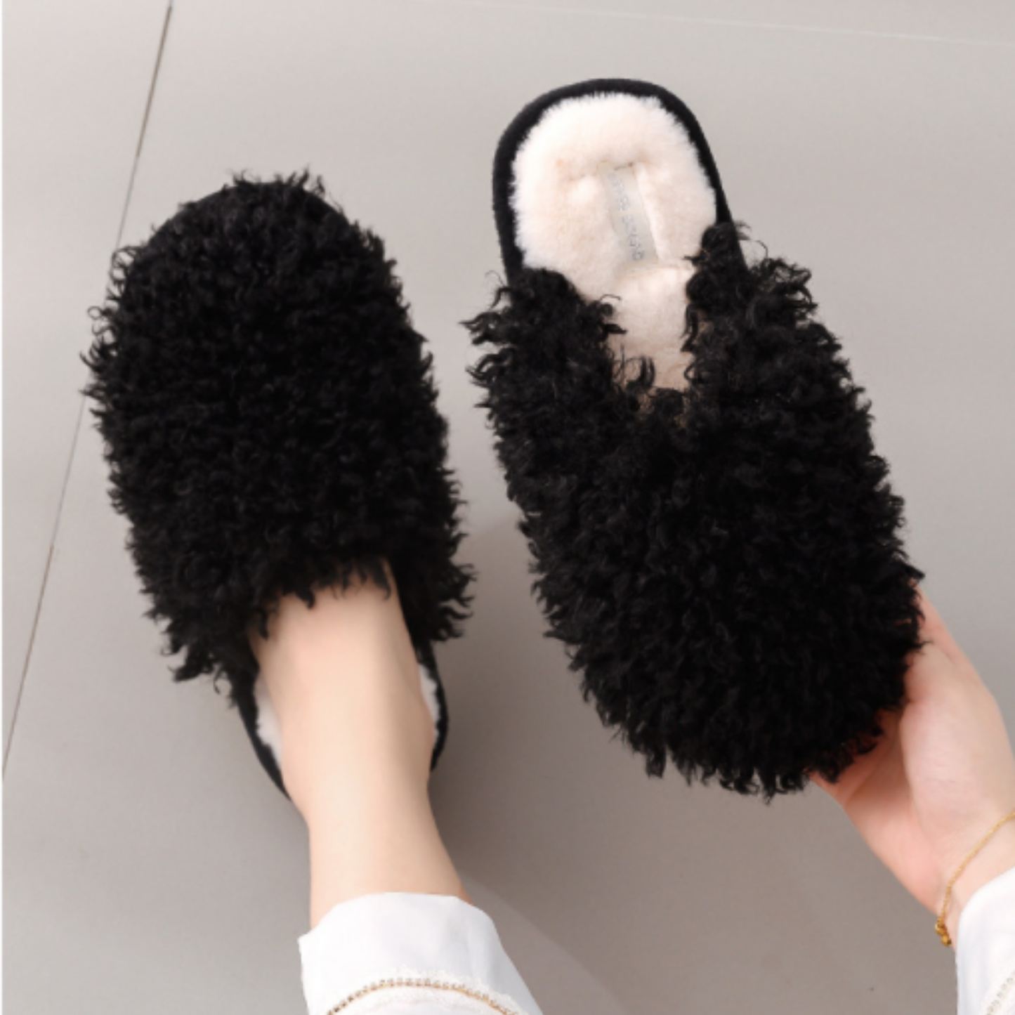 DrifWoo - Women Fluffy Slippers Bride to be Gift Spa Slippers Bridal: Ivory / US 7.5-8 Women
