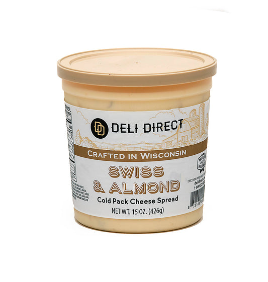 Merchandise Unlimited - Wisconsin Cold Cheese Spread 15oz: Swiss Almond