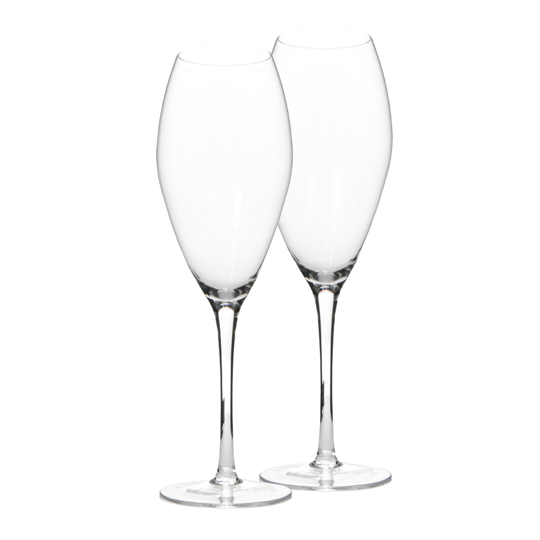Big Wine Glasses - DEMI - Oversized Champagne Glasses (Set of 2)